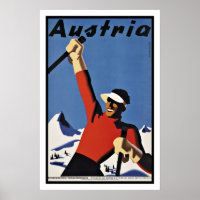 Vintage Travel Austria Ski