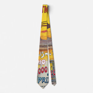 Vintage Travel, Aviation Aeroplanes, Lyon, France Tie