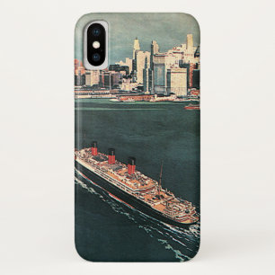 Vintage Travel by Cruise Ship to New York City Case-Mate iPhone Case