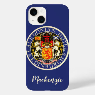 Vintage Travel Caledonian Hotel Edinburgh Scotland Case-Mate iPhone 14 Case