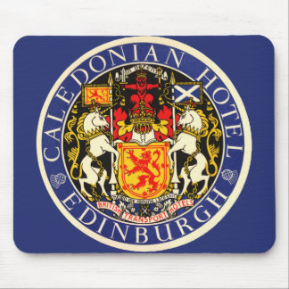 Vintage Travel Caledonian Hotel Edinburgh Scotland Mouse Pad