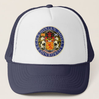 Vintage Travel Caledonian Hotel Edinburgh Scotland Trucker Hat