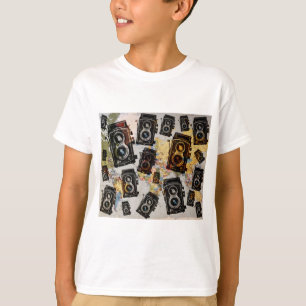 Vintage Travel Camera Pattern T-Shirt