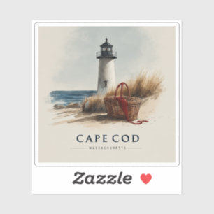 Vintage Travel Cape Cod Massachusetts Beach Retro