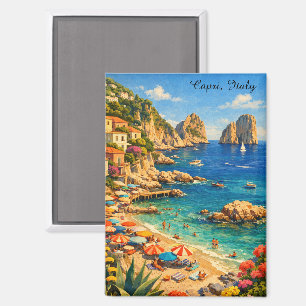 Vintage Travel – Capri Italy Marina Piccola Beach Magnet