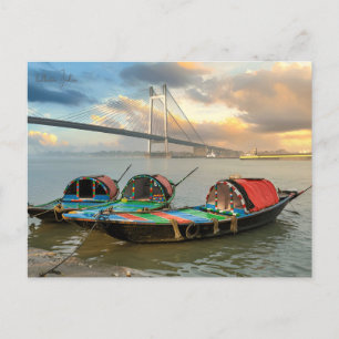 Vintage travel city kolkata India Calcutta RETRO  Postcard