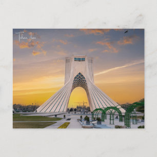 Vintage travel city Tehran, Iran retro vacation Postcard