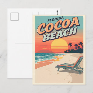 vintage Travel Cocoa Beach Florida westgate gifts Postcard
