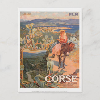 Vintage travel Corsica, Ajaccio - Postcard