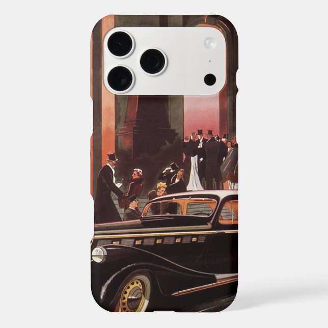 Vintage Travel, Elegant Stretch Limo Limousine Car (Back)