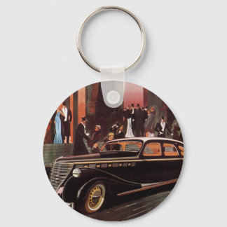 Vintage Travel, Elegant Stretch Limo Limousine Car Key Ring