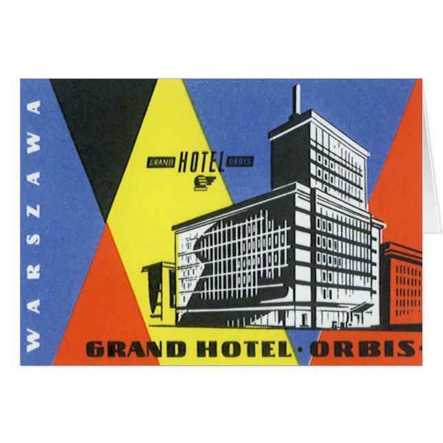 Vintage Travel Europe, Warsaw (Warszawa), Poland (Front Horizontal)