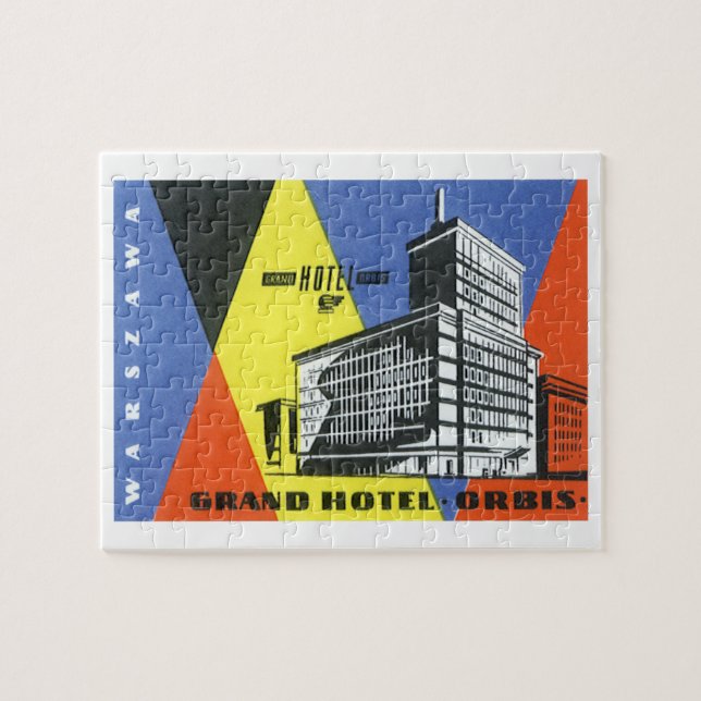 Vintage Travel Europe, Warsaw (Warszawa), Poland Jigsaw Puzzle (Horizontal)