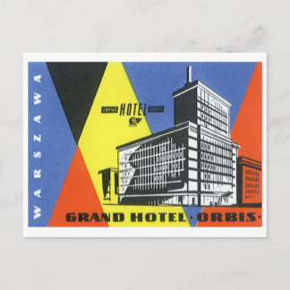 Vintage Travel Europe, Warsaw (Warszawa), Poland Postcard