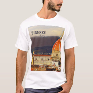 Vintage Travel Florence Firenze Italy Church Duomo T-Shirt