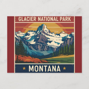 Vintage Travel Glacier National Park Montana Postcard