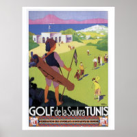 Vintage travel Golf de La Soukra Tunis