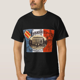 Vintage Travel, Grand Hotel Paix, Madrid, Spain T-Shirt