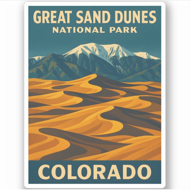 Vintage Travel Great Sand Dunes National Park (Front)