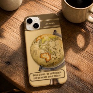 Vintage Travel Inspirational & Personalised Case-Mate iPhone 14 Plus Case