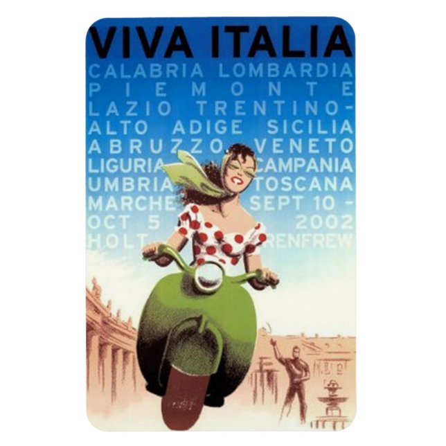 Vintage travel Italy - Magnet (Vertical)