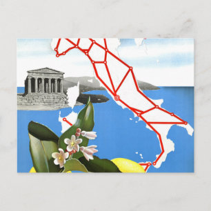 Vintage Travel Italy Postcard