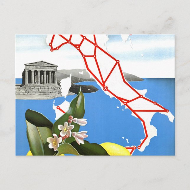 Vintage Travel Italy Postcard (Front)