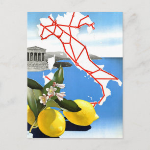 Vintage Travel Italy Postcard