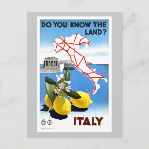 Vintage Travel Italy Postcard