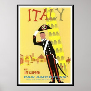 Vintage travel Italy - Poster