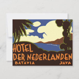 Vintage Travel Jakarta Indonesia Hotel Nederlanden