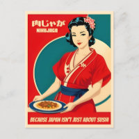 Vintage Travel Japan Food Humour Retro Graphic