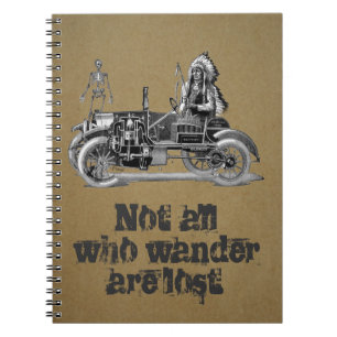 Vintage travel journal