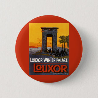Vintage Travel, Louxor Winter Palace, Egypt Africa 6 Cm Round Badge