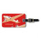 Vintage Travel Luggage Tag Red