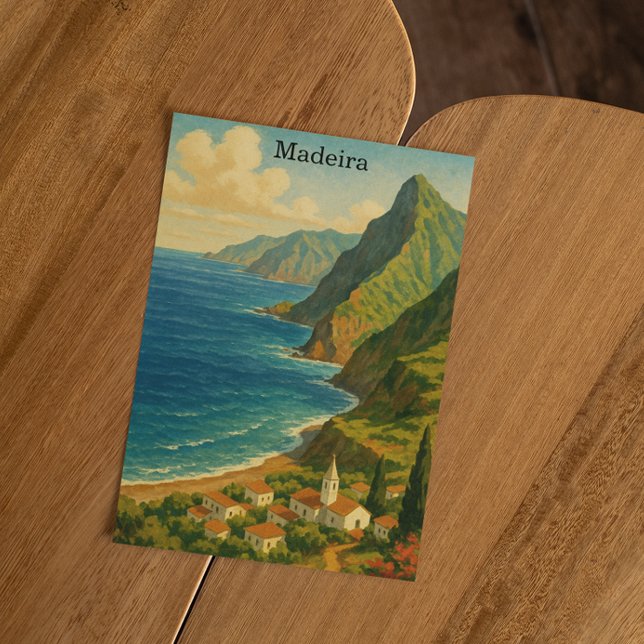 Vintage Travel Madeira Atlantic Island Postcard (Vintage Travel Madeira Atlantic Island Postcard)