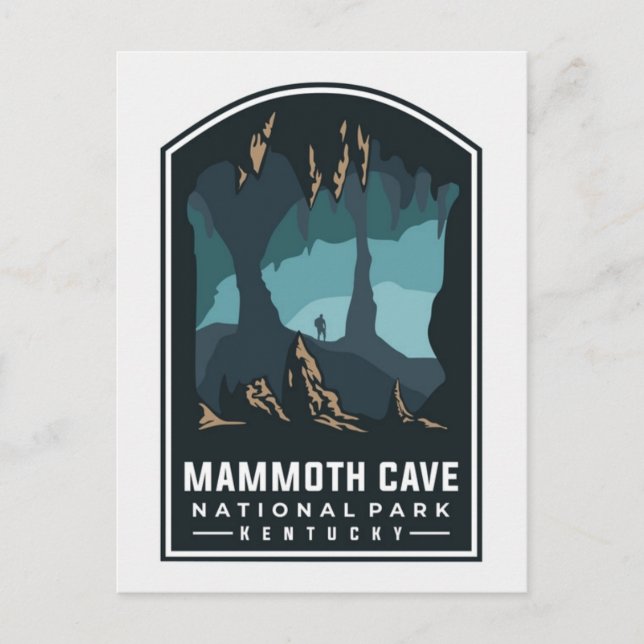 Vintage Travel Mammoth Cave National Park Kentucky Postcard (Front)