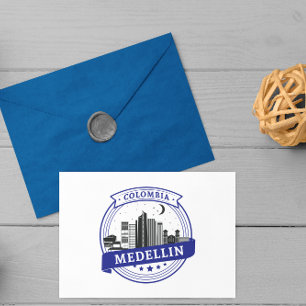 Vintage Travel Medellin Colombia Postcard