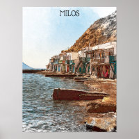 Vintage Travel Milos Greece