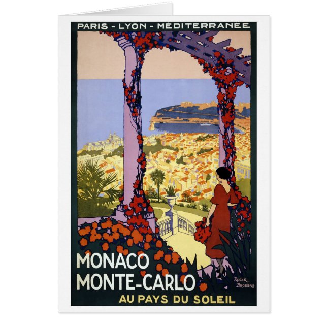Vintage Travel - Monaco Monte-Carlo (Front)