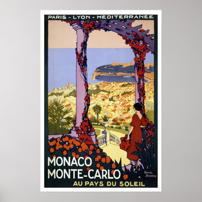 Vintage travel, Monte-Carlo Poster (Front)