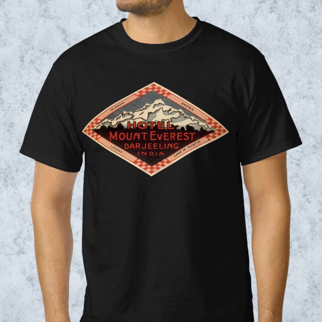 Vintage Travel, Mount Everest, Darjeeling India T-Shirt (Vintage Travel, Mount Everest, Darjeeling India T-Shirt)
