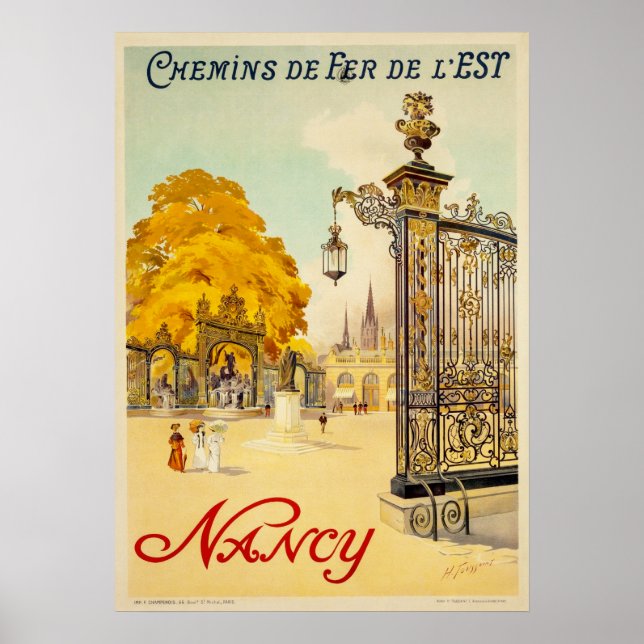 Vintage Travel - Nancy - France Poster (Front)