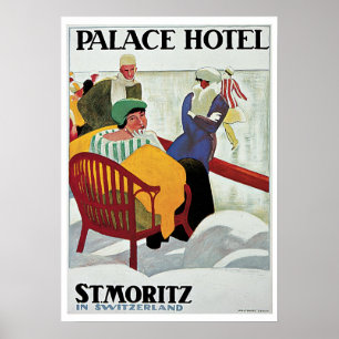 Vintage Travel, Palace Hotel Poster
