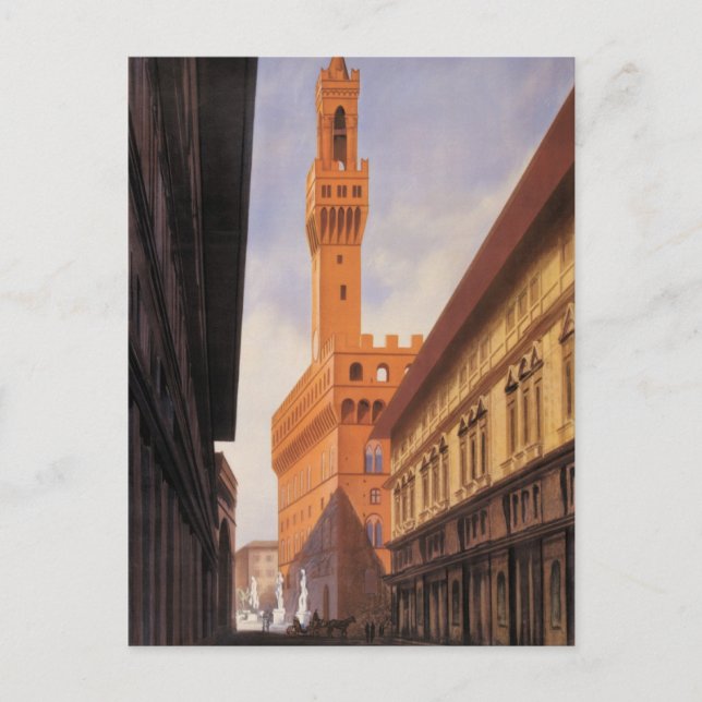 Vintage Travel, Palazzo Vecchio, Florence, Italy Postcard (Front)