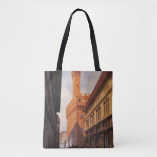 Vintage Travel, Palazzo Vecchio, Florence, Italy Tote Bag