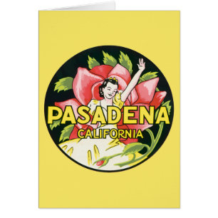 Vintage Travel, Pasadena California, Lady and Rose
