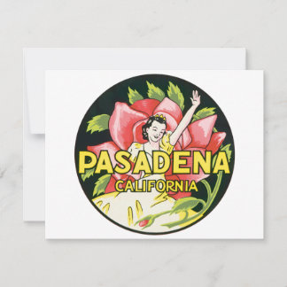 Vintage Travel, Pasadena California, Lady and Rose