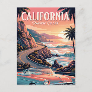 Vintage Travel Postcard California