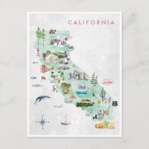 Vintage Travel Postcard   California